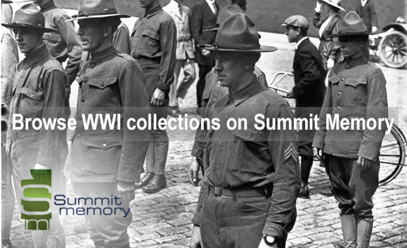 browse World War I collections on Summit Memory