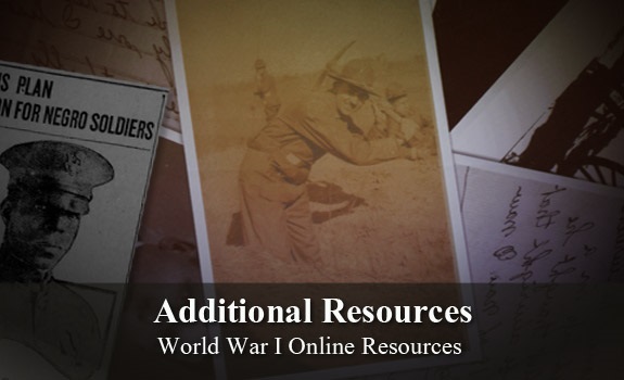 Additional Resources World War I online resources
